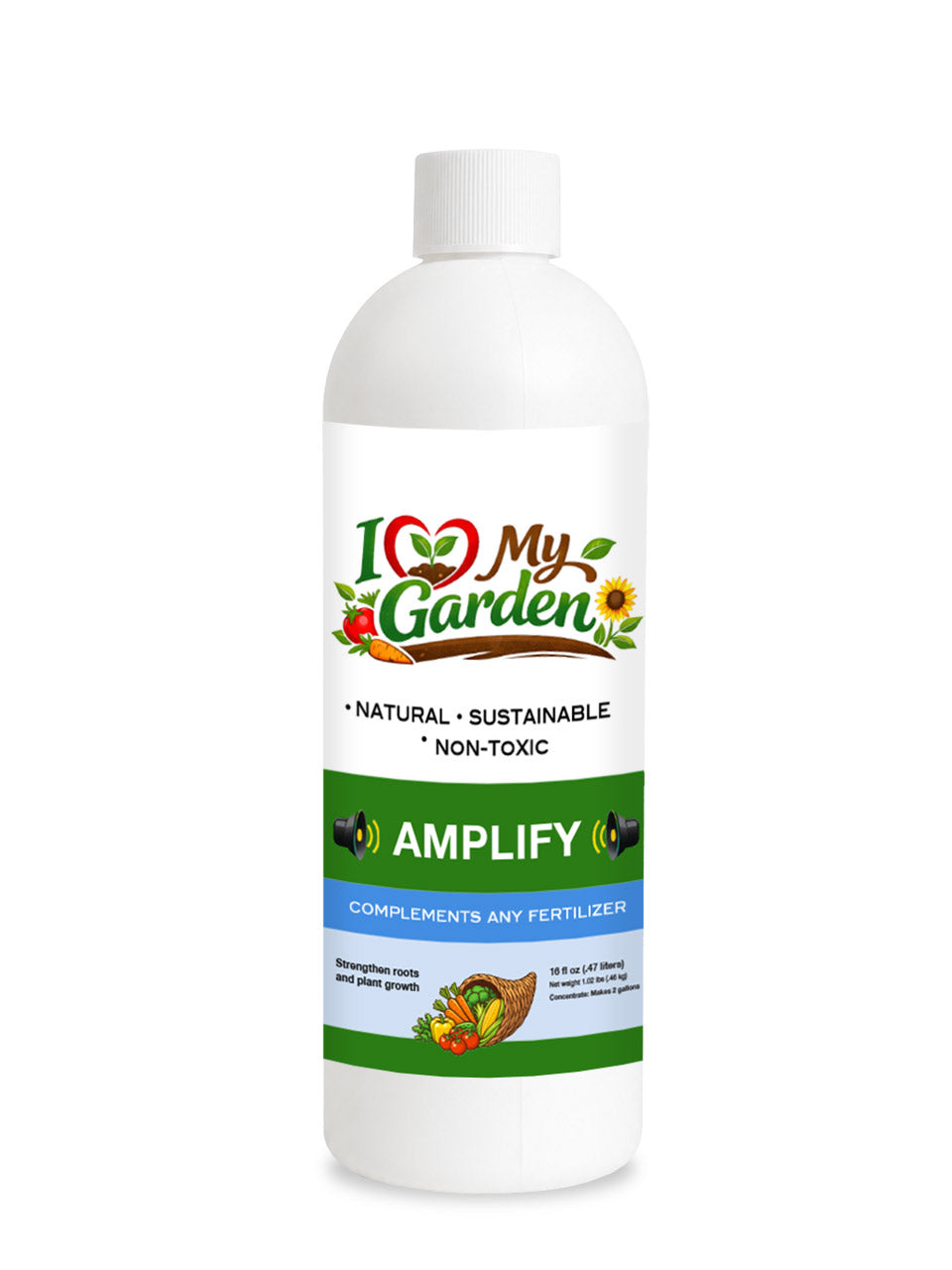 Amplify - Root and plant performance treatment for every plant you grow. New smaller sizes!