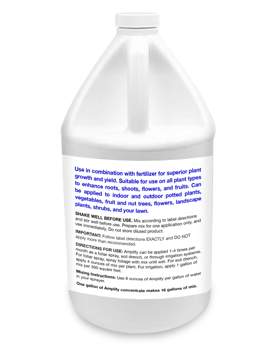 Amplify - Root and plant performance treatment for every plant you grow. New smaller sizes!
